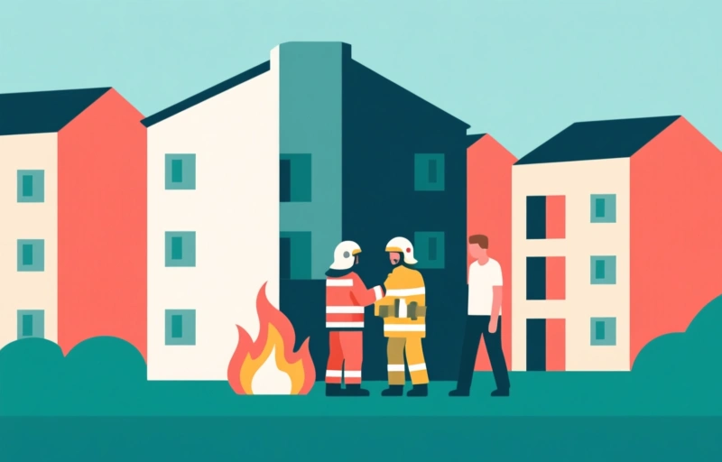 Brand in appartementencomplex verwondt brandweerman en burger