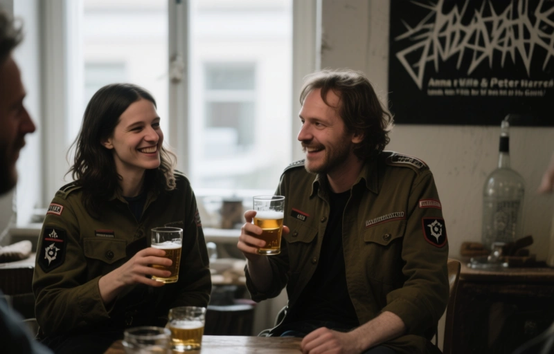 Chaos & Kameradschaft: Anna de Ville & Peter Warren zurĂĽck bei 'And Now We Drink'