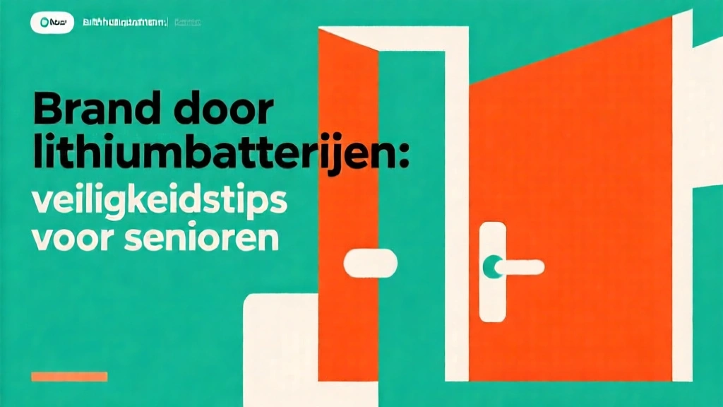 Brand door lithiumbatterijen: veiligheidstips voor senioren