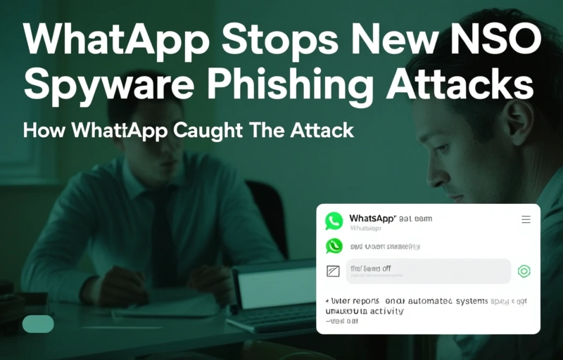 Visual representation of WhatsApp Stops New NSO Spyware Phishing Attacks