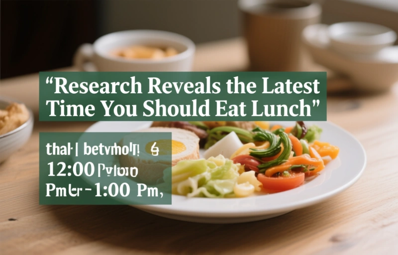 Visual representation of Research Reveals the Latest Time You Should Eat Lunch