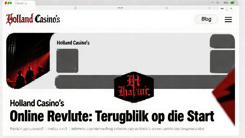 Holland Casino's Online Revolutie: Terugblik op de Start