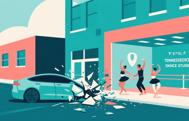 Tesla on Autopilot Crashes Into Tennessee Dance Studio, Injures 3