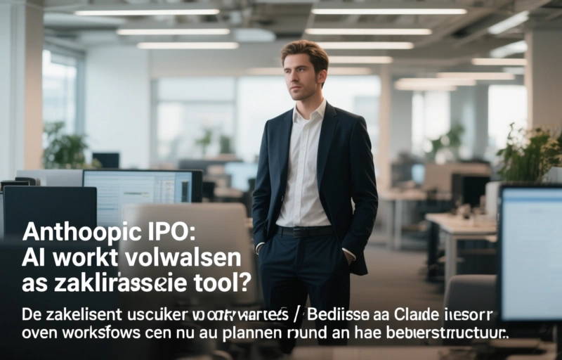 Visuele weergave van Anthropic IPO