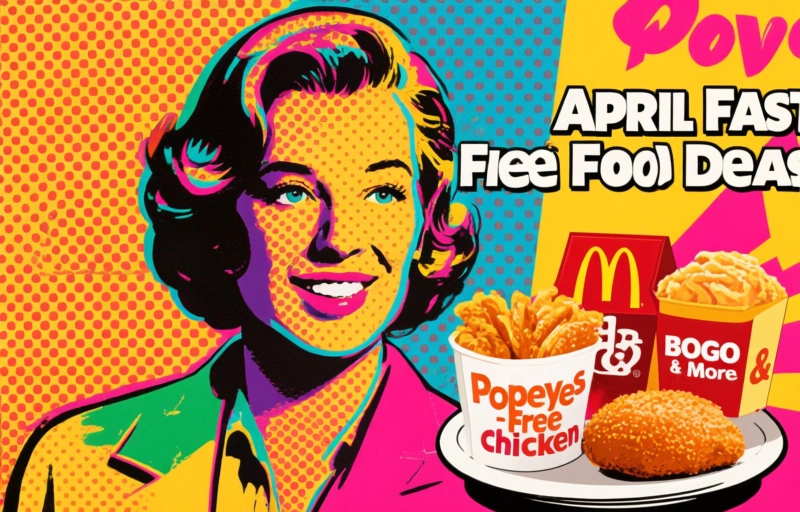 April Fast Food Deals: Popeyes Free Chicken, McDonald's BOGO & More