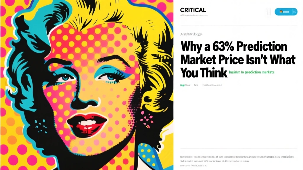 Why a 63% Prediction Market Price Isn't What You Think