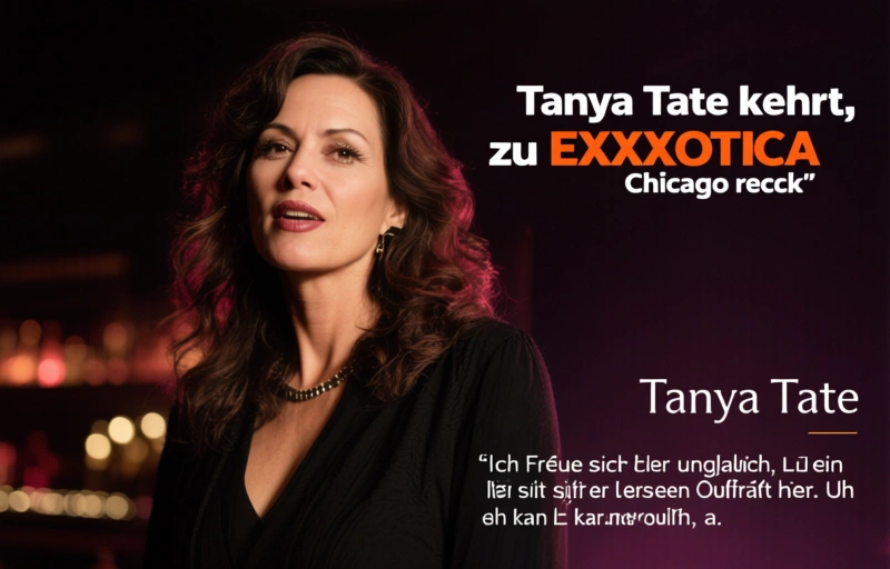 Visuelle Darstellung von Tanya Tate kehrt zu EXXXOTICA Chicago zurück