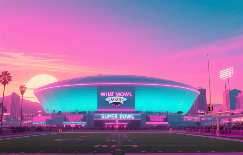 Visual representation of Las Vegas Wins Super Bowl LXIII for 2029 Championship