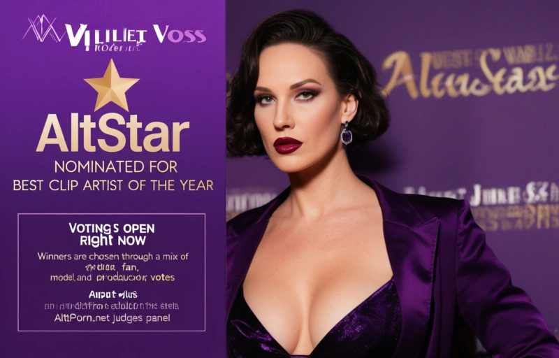 Visual representation of Violet Voss Nominated for AltStar Best Clip Artist of the Year