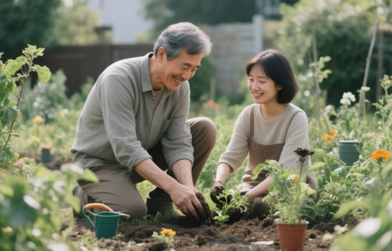 Gardening with Dad: Mindfulness and Care in the Garden