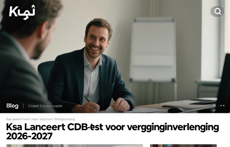 Ksa lanceert CDB-test voor vergunningverlenging 2026-2027
