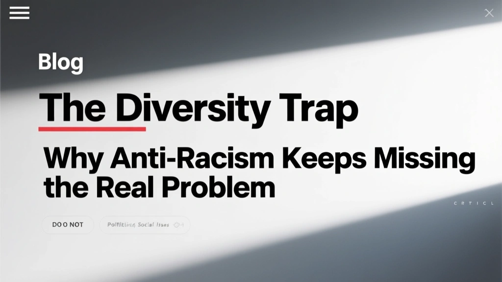 The Diversity Trap: Why Anti-Racism Keeps Missing the Real Problem