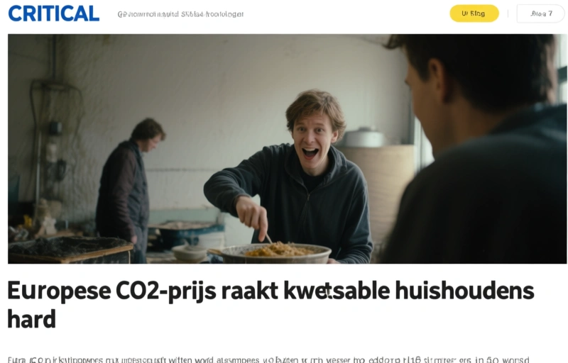Europese CO2-prijs raakt kwetsbare huishoudens hard