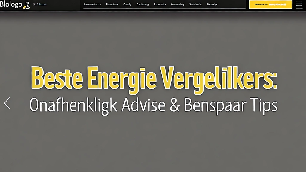 Beste Energie Vergelijkers: Onafhankelijk Advies & Bespaar Tips