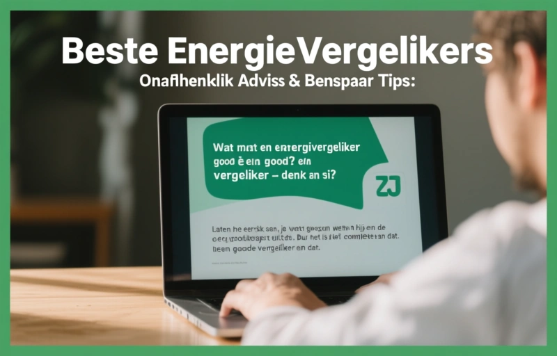 Visuele weergave van Beste Energie Vergelijkers