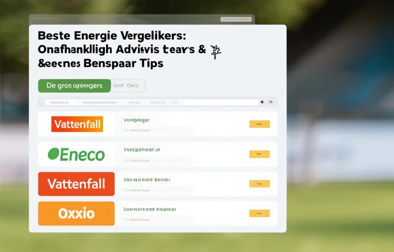 Visuele weergave van Beste Energie Vergelijkers