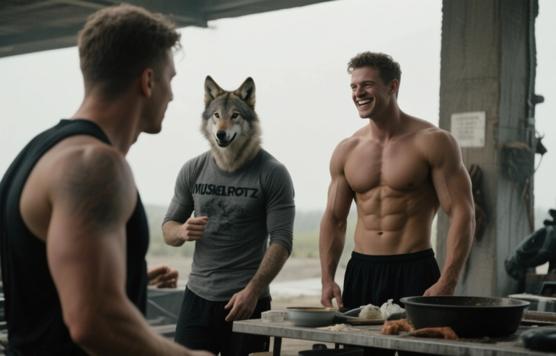 Muskelprotz Grayson Cole bekommt es von Legrand Wolf