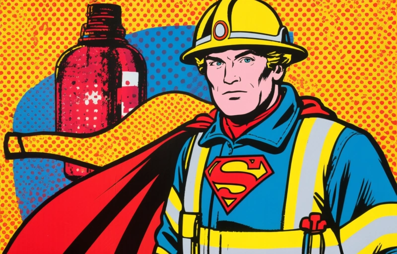 Superhelden in Wijk: Eeuw vrijwillige brandweer