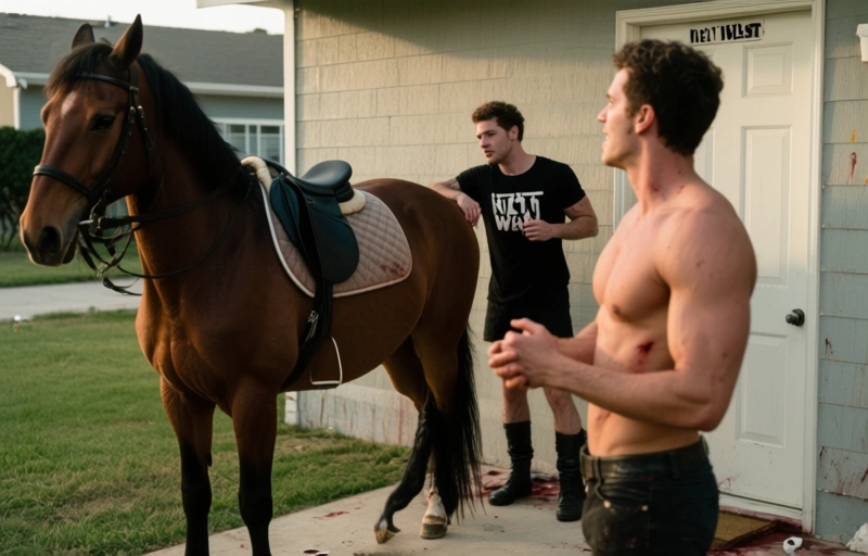 Visuelle Darstellung von Matty West reitet auf Jayden Marcos' Schwanz bei Next Door Raw