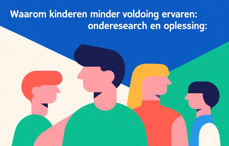 Waarom kinderen minder voldoening ervaren: onderzoek en oplossingen