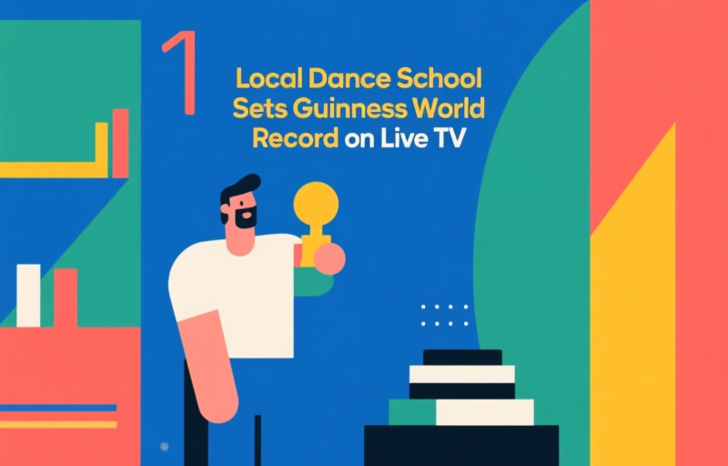 Local Dance School Sets Guinness World Record on Live TV