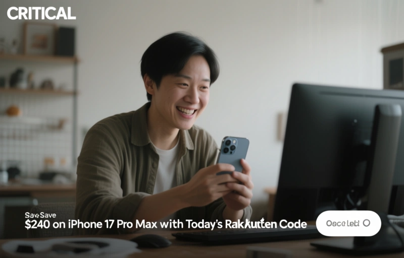 Save $240 on iPhone 17 Pro Max with Today's Rakuten Code