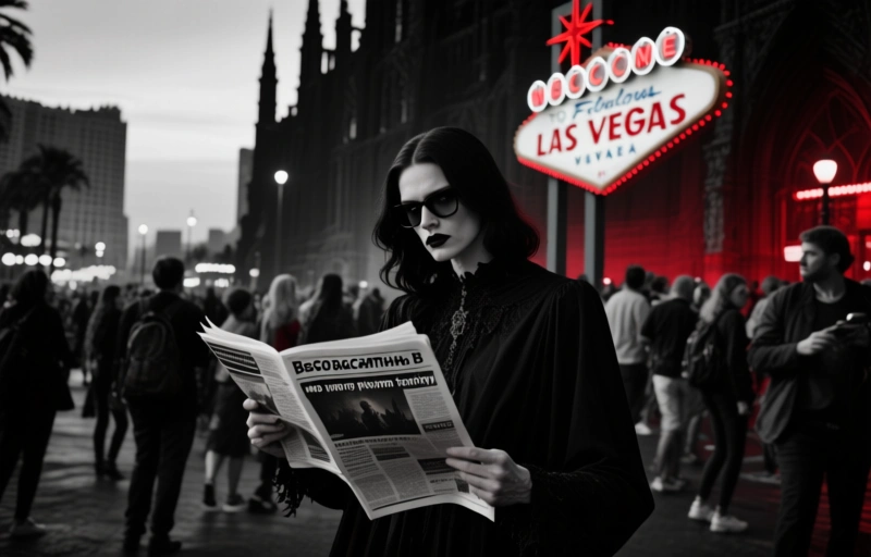 Визуальное представление Инцидент с вооруженным преступником в Лас-Вегасе