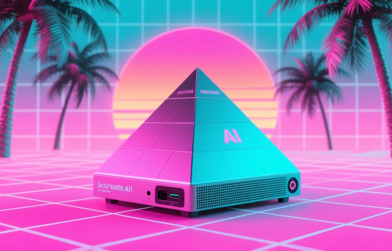 Sci-Fi Pyramid AI Mini PC: Power Meets Design