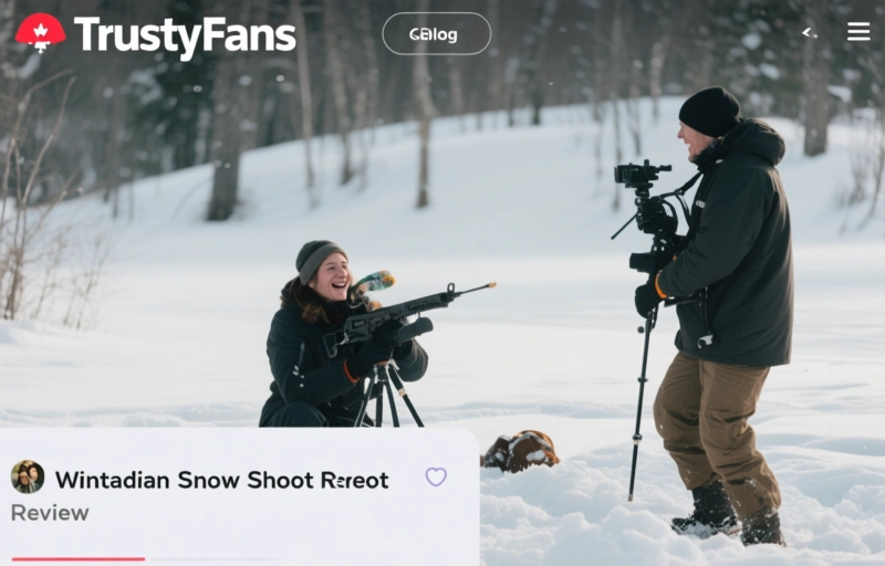TrustyFans Winter Scene: Canadian Snow Shoot Review