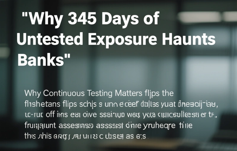 Visual representation of Why 345 Days of Untested Exposure Haunts Banks