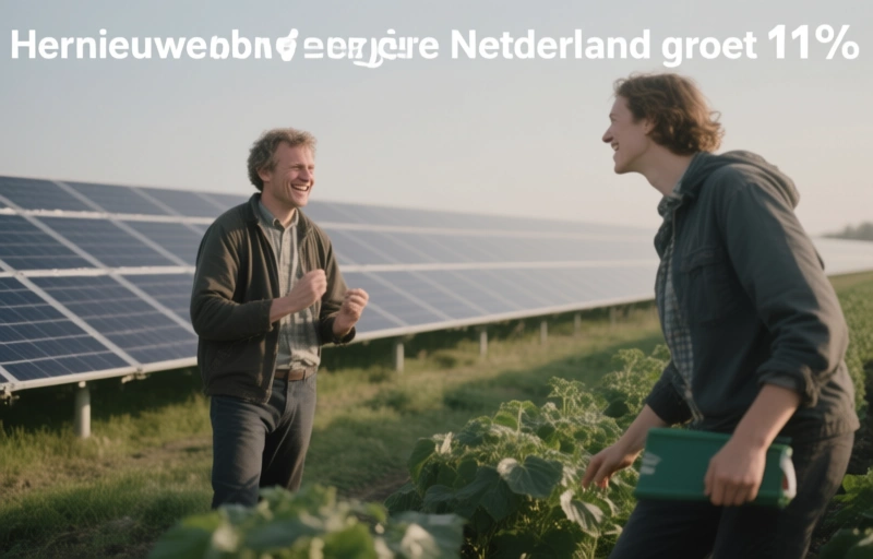 Hernieuwbare energie in Nederland groeit met 11%