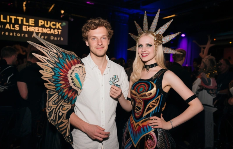 Visuelle Darstellung von Little Puck als Ehrengast bei Creators After Dark