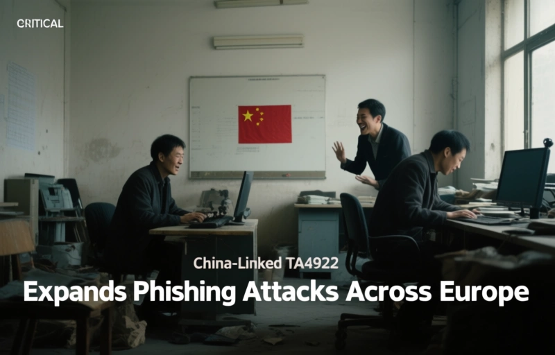 China-Linked TA4922 Expands Phishing Attacks Across Europe