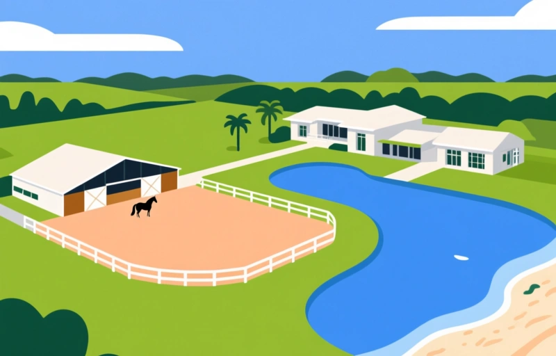 Naples Horse Farm on 20+ Acres with Arena
