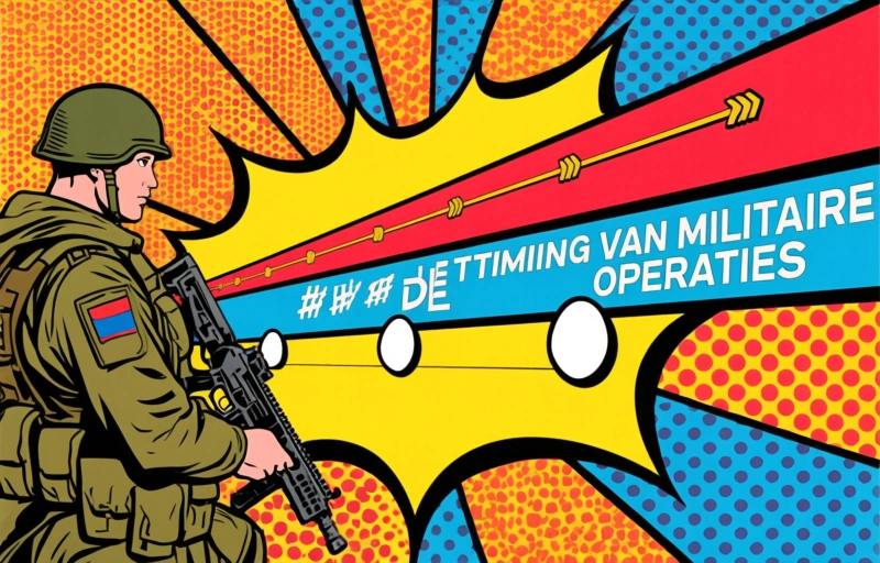 Visuele weergave van Trump dreigt met escalatie in Iran, maar zegt dat einde nabij is