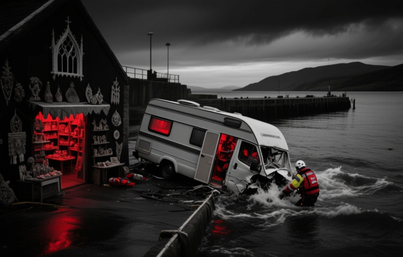 Campervan Plunges into Sea at Skye Harbour Slipway
