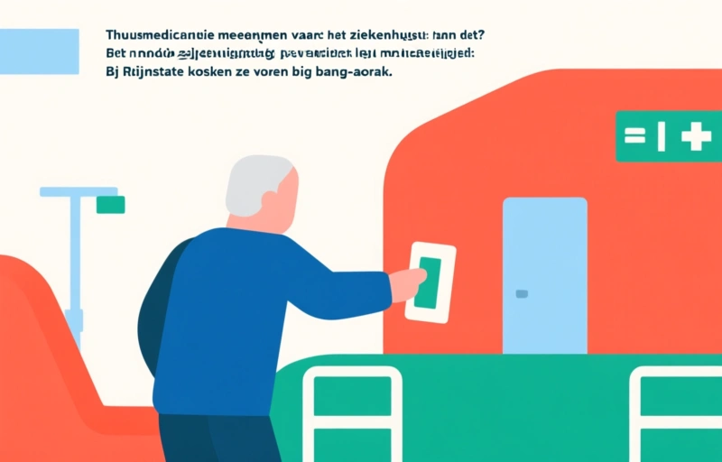 Thuismedicatie meenemen naar het ziekenhuis: kan dat?