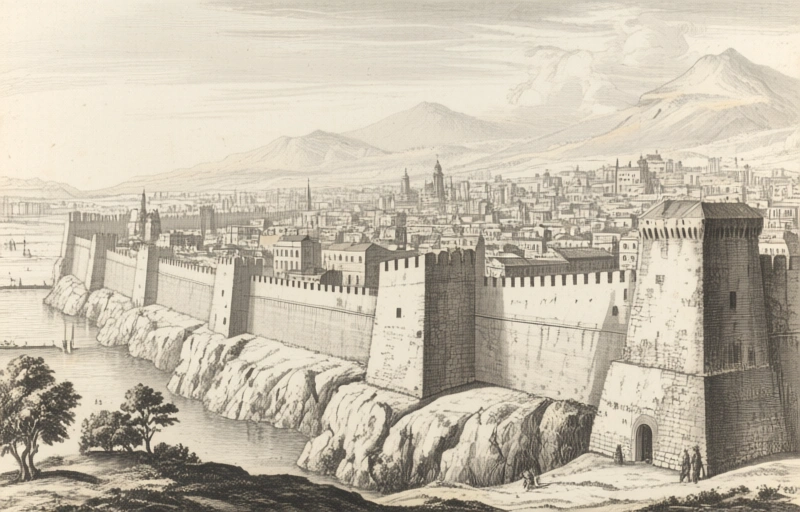 Visual representation of Naples' Rocky Foundation