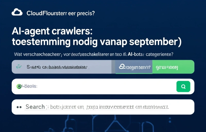 Visuele weergave van AI-agent crawlers