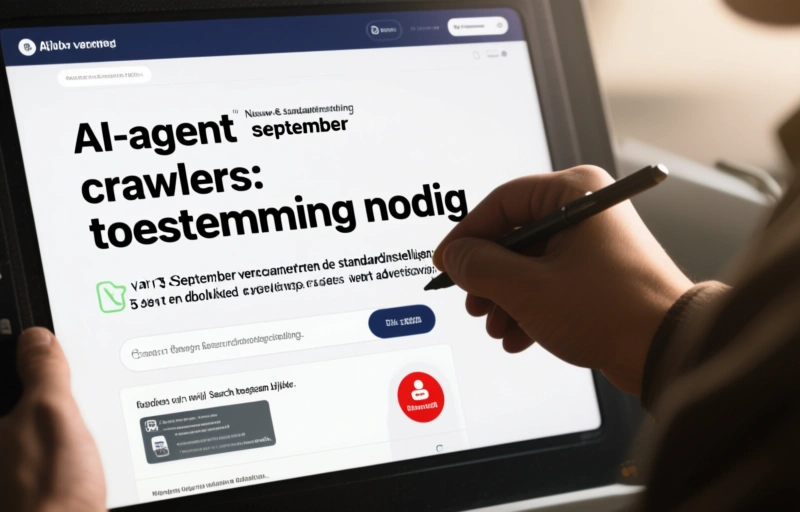 Visuele weergave van AI-agent crawlers