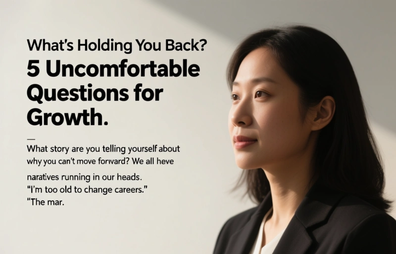 Visual representation of What's Holding You Back? 5 Uncomfortable Questions for Growth