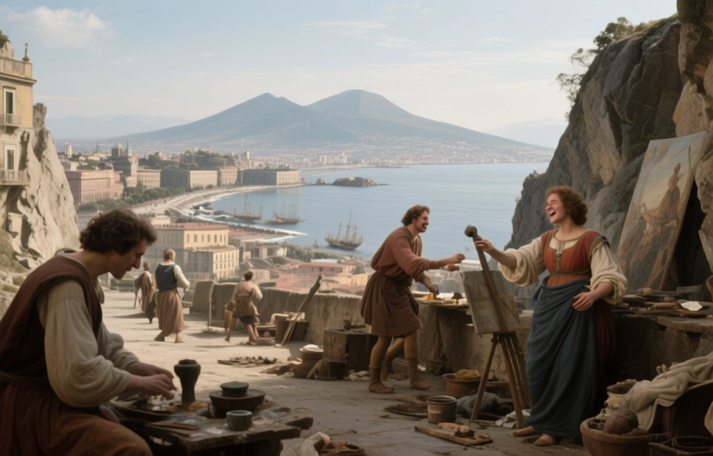 Naples' Rocky Foundation: Jan van Stinemolen's 1582 View