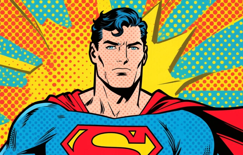 Visuele weergave van Superhelden in actie