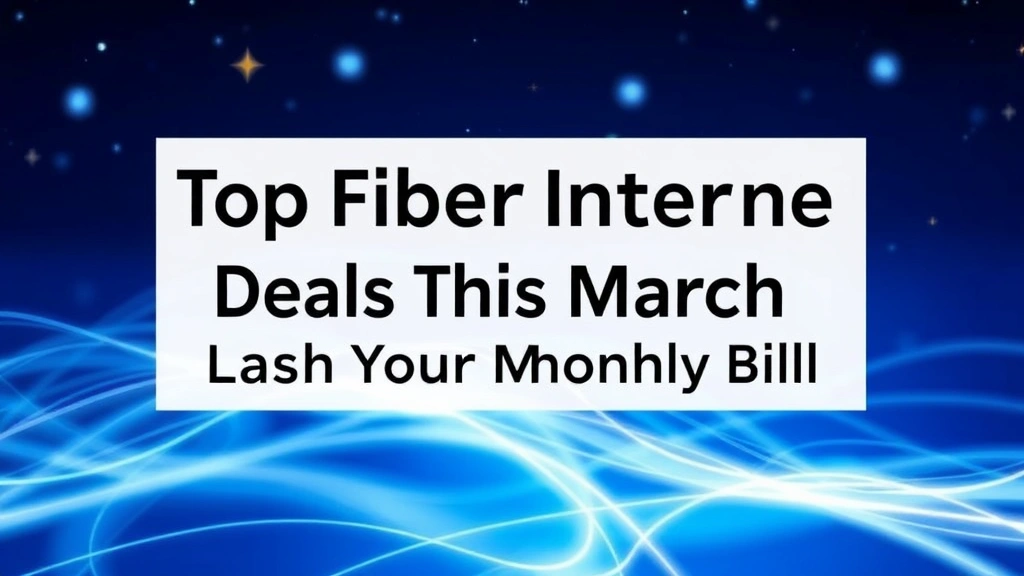 Top Fiber Internet Deals This March: Slash Your Monthly Bill
