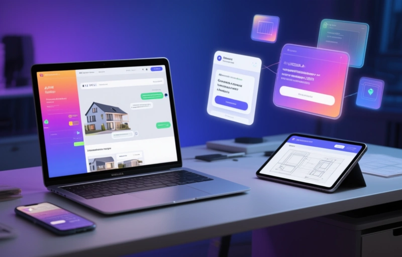Beste AI-websitebouwers voor vastgoedapps in 2026