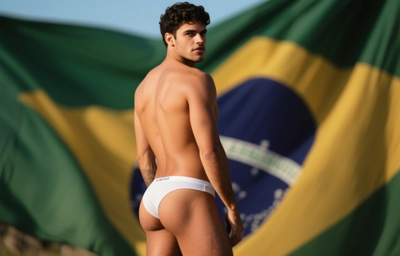 Visuelle Darstellung von Brasilianisches Model Lukas Rodrigues