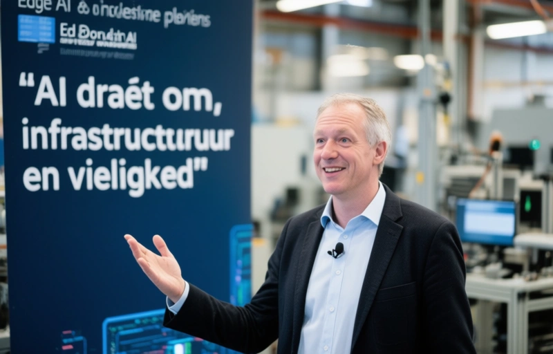 Visuele weergave van AI draait om stroom, infrastructuur en veiligheid