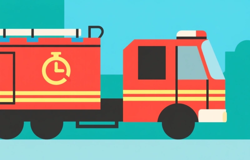 Visuele weergave van Brandweer rukt uit voor grote brand