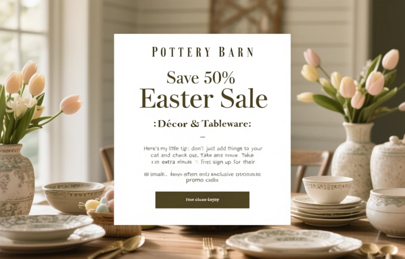 Visual representation of Pottery Barn Easter Sale