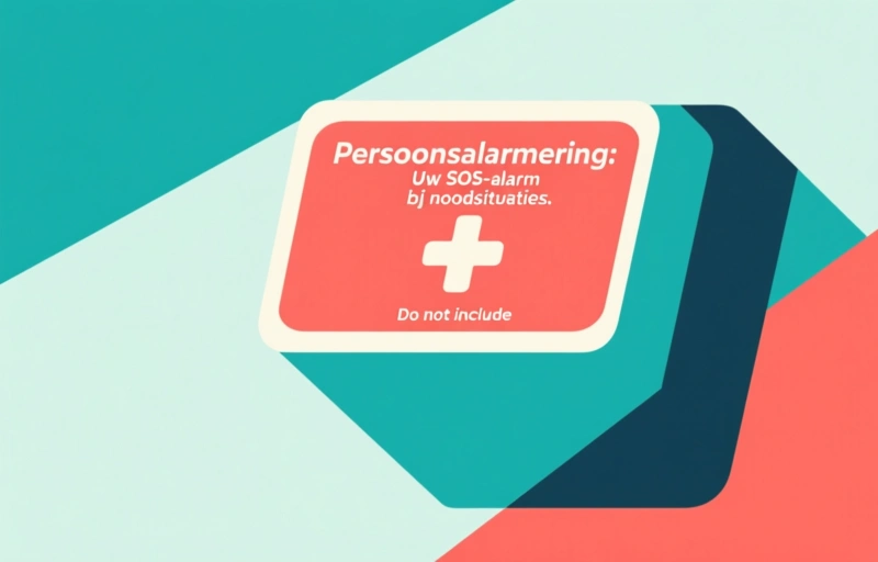 Persoonsalarmering: Uw SOS-alarm bij noodsituaties